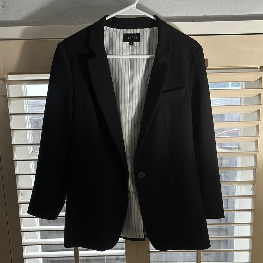 1. State Black Blazer Modern Relaxed Fit